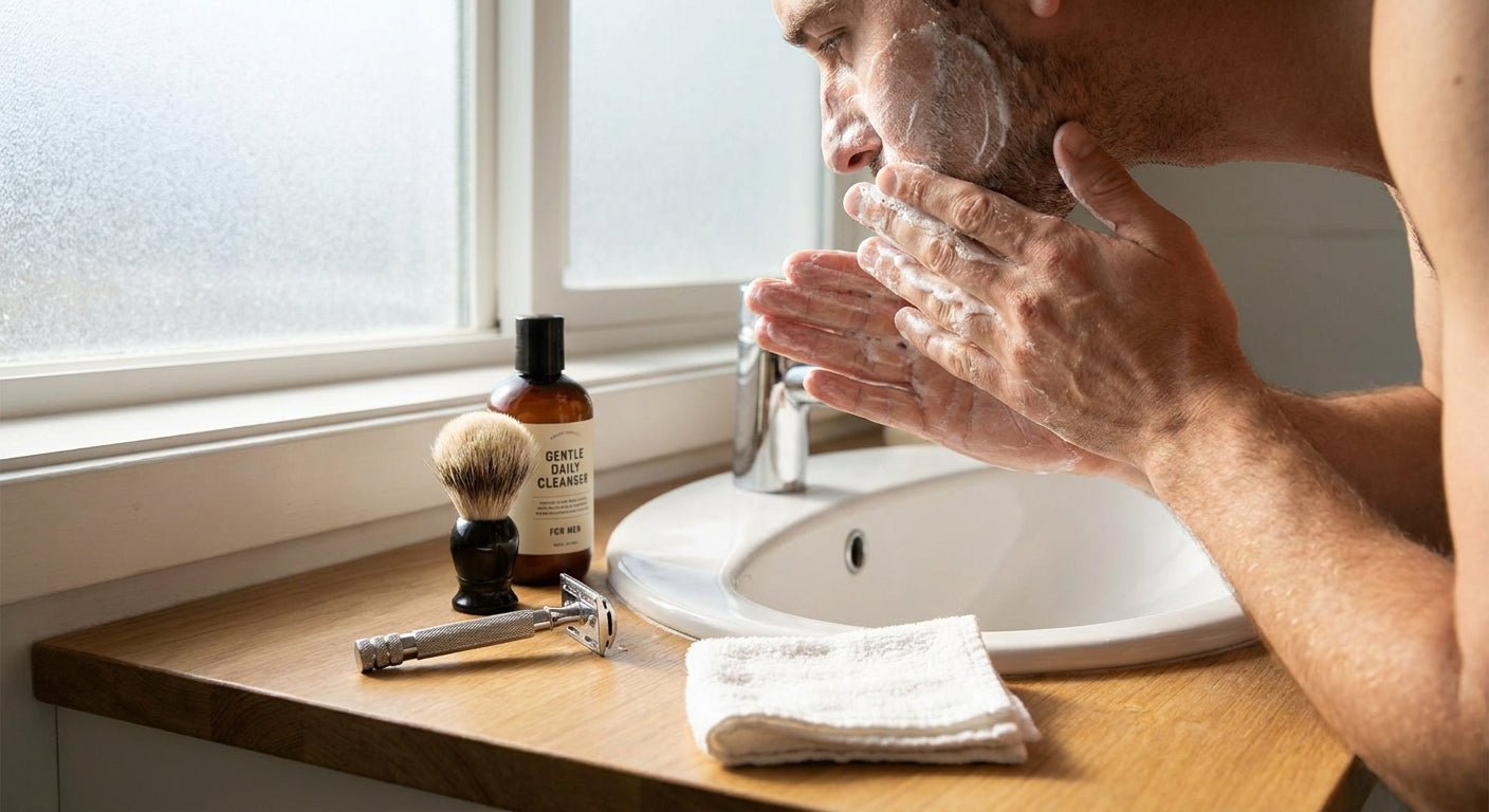 Best gentle cleanser for men who shave daily
