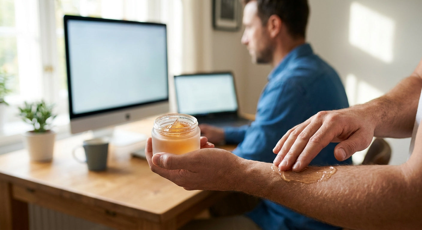 Antioxidant gel for men who stare at screens all day