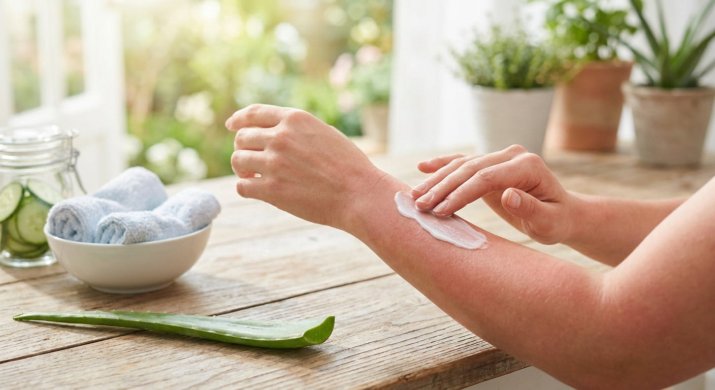 How to calm skin after too much sun