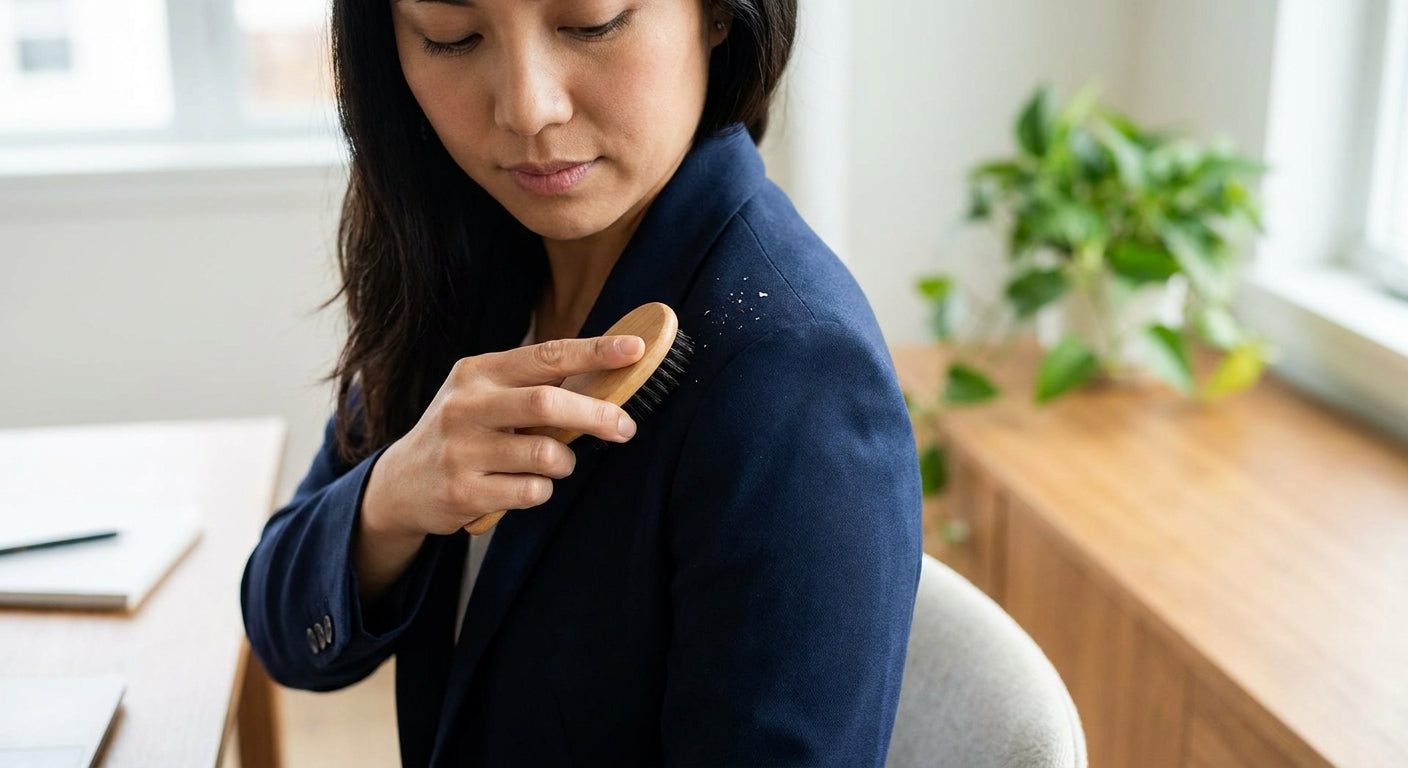 How to fix dandruff on your shoulders before it shows