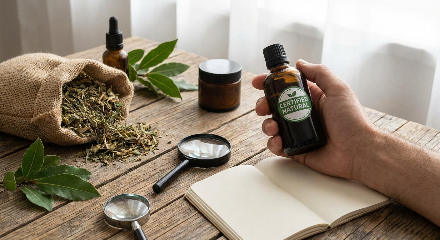 Certified natural skincare for men who check labels