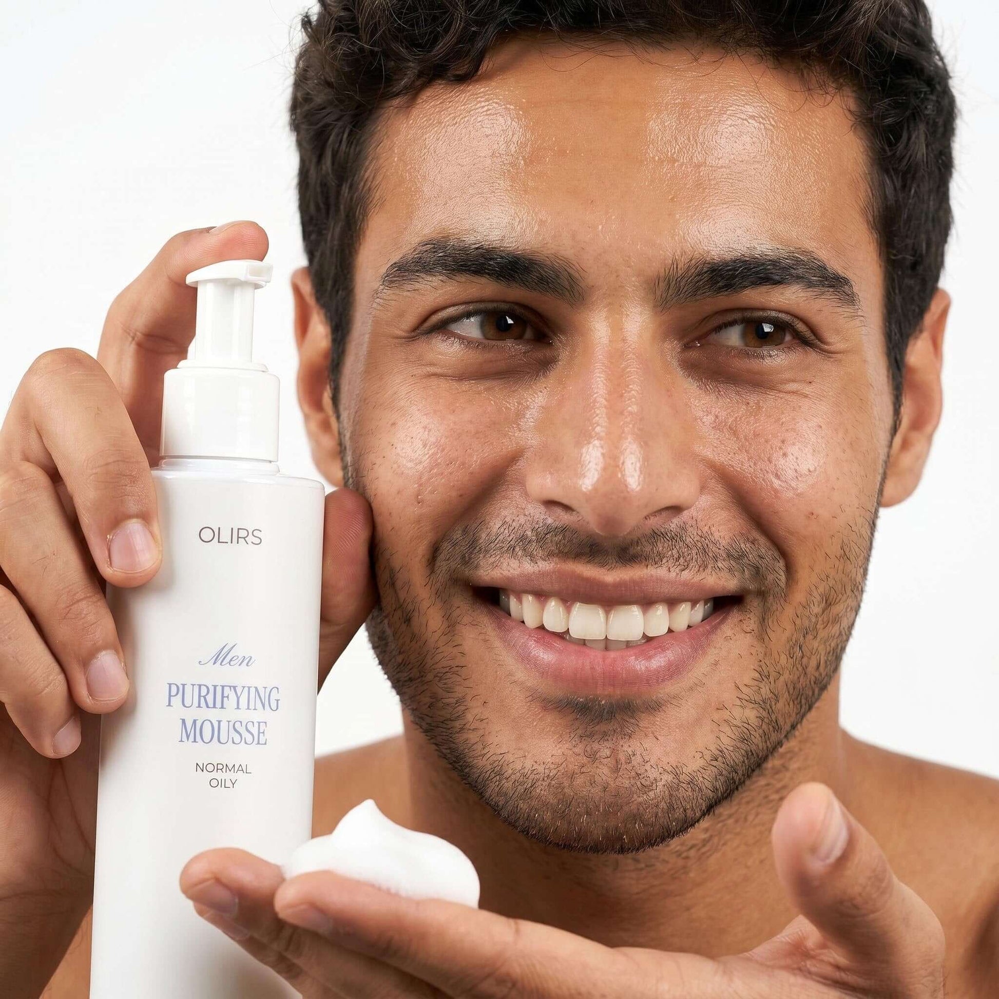 Daily Foaming Face Mousse - Character Holding Product | OLIRS Men's Skincare