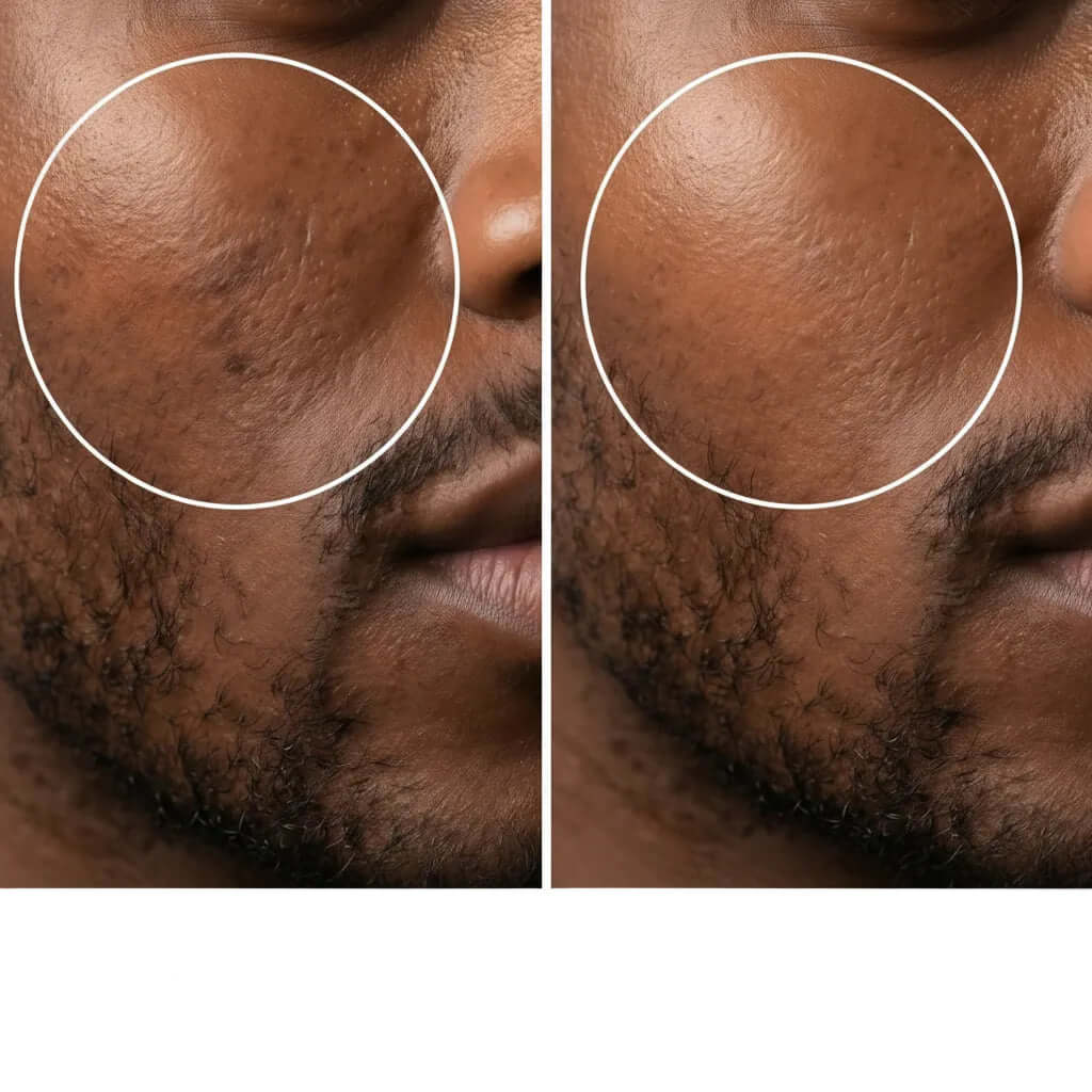 Even-Tone Glow Serum - Before and After Appearance | OLIRS Men's Skincare
