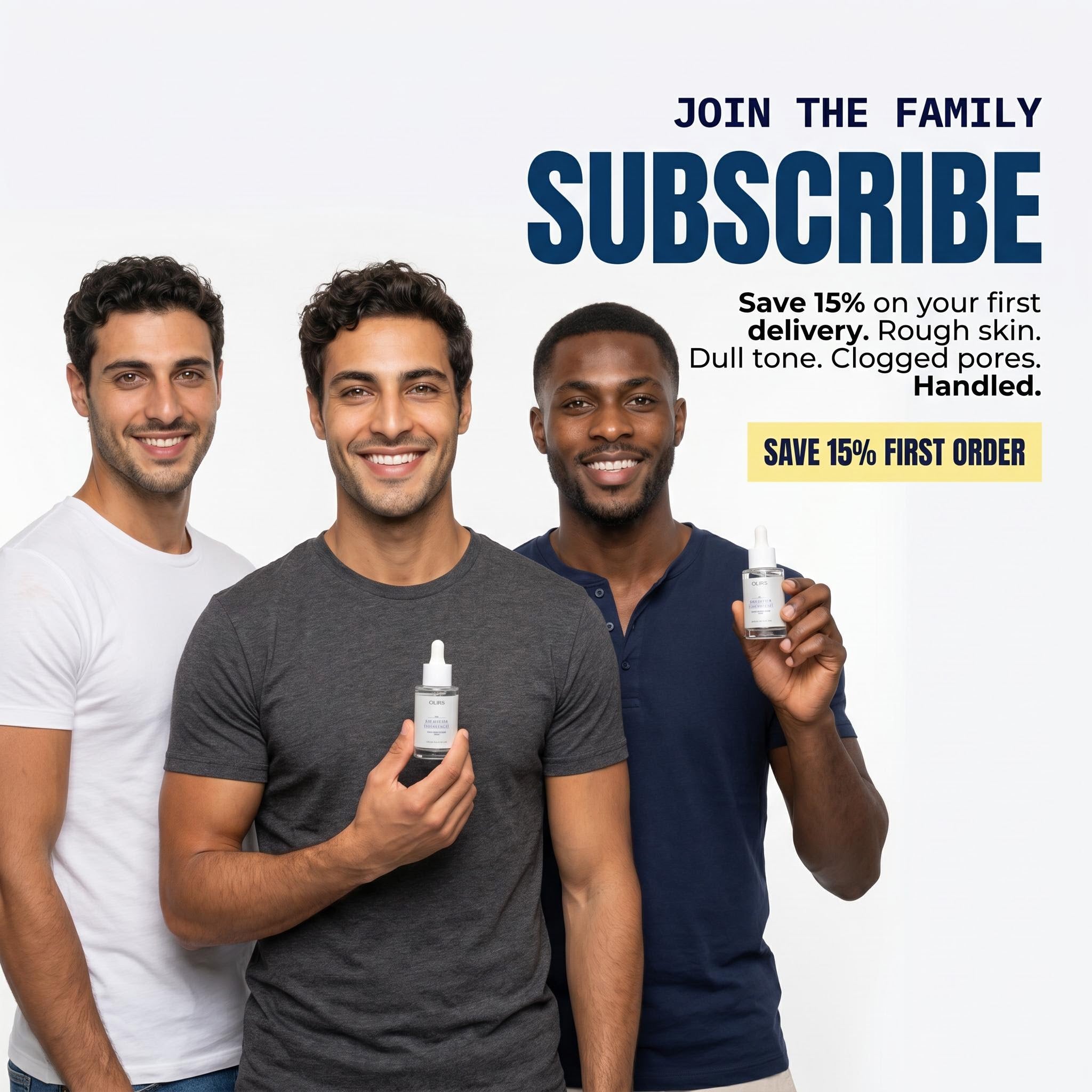 Overnight AHA Exfoliating Serum - Subscribe Family Group | OLIRS Men's Skincare